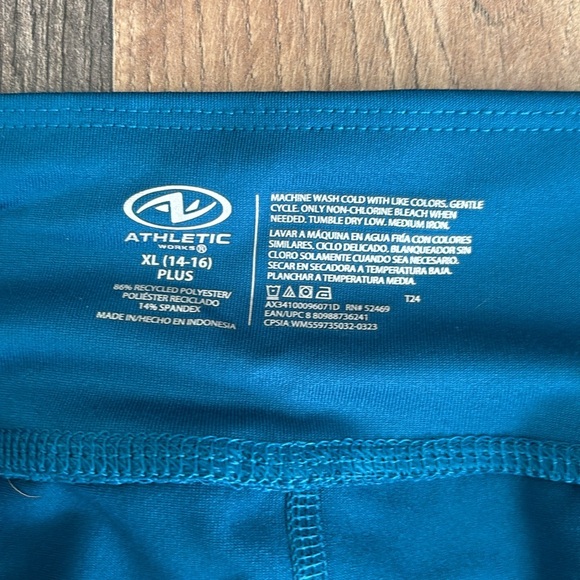 Athletic Works Teal Flare Athletic Pants NWOT - Picture 3 of 4